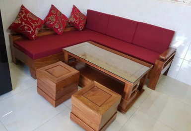 Bàn ghế sofa gỗ